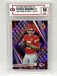 36/125!! 2023 PANINI PHOENIX PATRICK MAHOMES SP PURPLE SEISMIC PARALLEL CG GRADED MINT 10