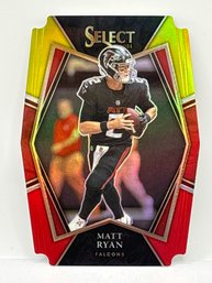 2021 PANINI SELECT #104 MATT RYAN PREMIER LEVEL DIE-CUT MULTI-COLOR PRIZM SP