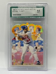 1995 PACIFIC GOLD CROWN DIE-CUT #14 KIRBY PUCKETT SP ADVANCED GRADING MINT 9