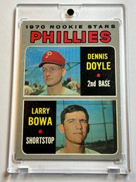 1970 PHILLIES ROOKIE STARS LARRY BOWA & DENNIS DOYLE 1971 TOPPS # 539