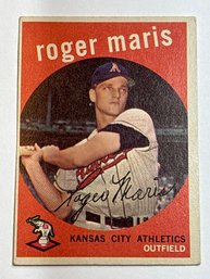AUTHENTIC 1959 TOPPS #202 ROGER MARIS