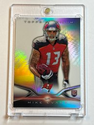 2014 TOPPS PLATINUM #150 MIKE EVANS ROOKIE CARD