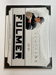 80/99!! 2017 PANINI NATIONAL TREASURES ROOKIE TIMELINE MATERIALS TRM-CF CARSON FULMAR PLAYER USED PATCH