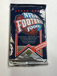 1991 UPPER DECK FL FOOTBALL PREMIERE EDITION PACK