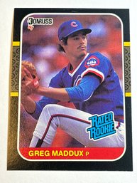 1987 DONRUSS #36 GREG MADDUX RATED ROOKIE RC