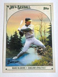 BOB ROSS SP! 2023 TOPPS THE JOY OF BASEBALL #39 MARK MCGWIRE COOPERSTOWN COLLECTION