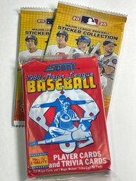 3 PACK LOT OF MLB BASEBALL CARD PACKS