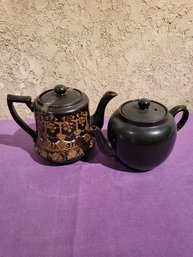 2 Black Tea Pots