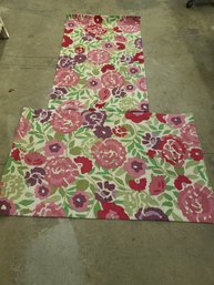 Water Color Floral Area Rugs