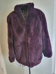 Purple Fur Coat