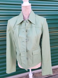 Mint Lether Jacket