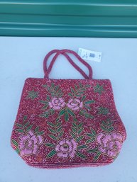 Floral Beaded Bag