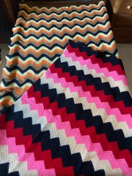 Striped Wool Afghans