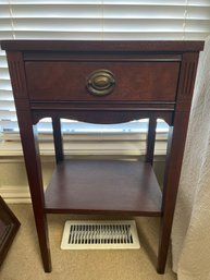 Wooden Chairside End Table