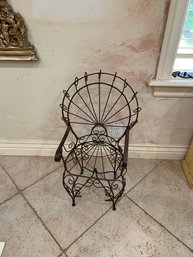 Mini Metal Peacock Chair