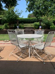 White Patio Set