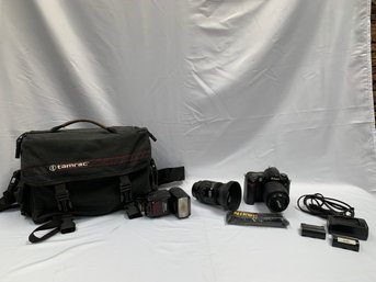 Nikon D70s Digital SLR W/ Tamrac Bag And More