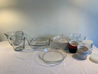Pyrex And Pudding Cups
