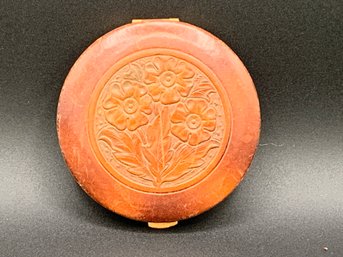 Gorgeous Vintage Leather Compact