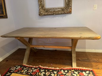 Wood Trestle Table