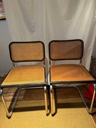 Pair Of Thonet Marcel Breuer Cantilever Cane Chair #1
