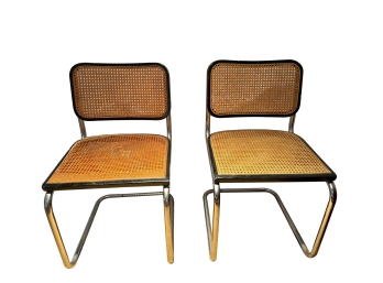 Thonet Marcel Breuer Cantilevered Cane Chairs # 2