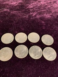 8 Bicentennial Eisenhower Dollars D Mint