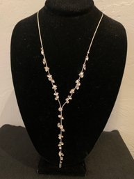 Rhinestone Y Necklace