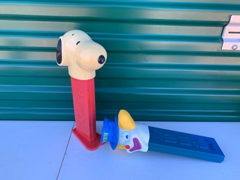 Giant Snoopy Pez Plus Clown