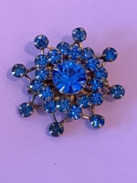 Vintage Blue Brooch