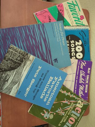 Pete Seeger Music Books, Songs For Ukulele And Vintage Song Books