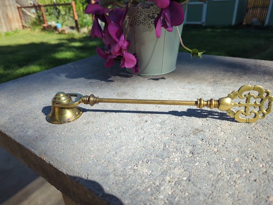 Giant Brass Candle Snuffer - 14 Inches Long