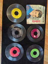 6 LP Record Vinyl 45s- Fabian-holding On And Five Others