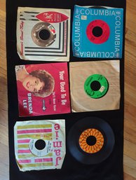 6 LP Record Vinyl 45s- Brenda Lee, Patti Page And Four Others