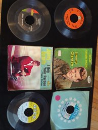 6 LP Record Vinyl 45s- Johnny Cash- Ring Of Fire And Five Others