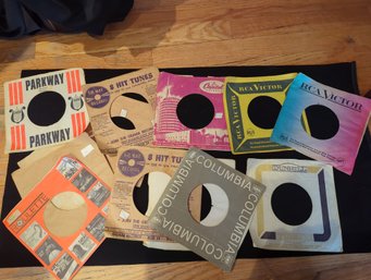 13 Random Paper 45 Covers - Just The Paper Sleeves. No Records Included