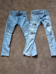 2 Pair Divided Jeans - Size 31 And 32 Skinny