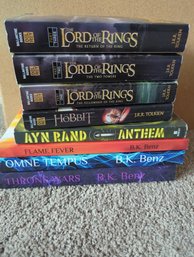 8 Paperback Fiction - Lord Of The Rings And Others