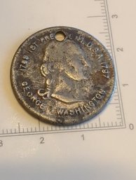 1889 George Washington Commemorative Coin Election Centennial