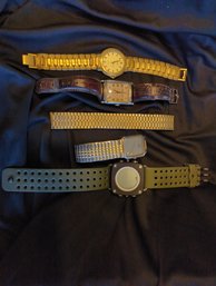 Men's Vintage Watch Lot Including Emporio Armani, Bill Blass, Seiko, Nike, Speidel Watch Band
