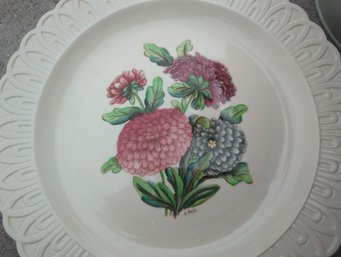 Antique SPODE PORCELAIN Copeland Aster Pattern Plate - Signed A. Ball-9 In Diameter