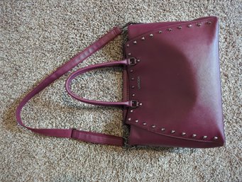 Stunning Umoda Wine Colored Large Travel Or Computer Bag With Crossbody Strap