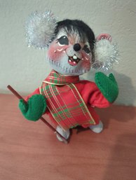Annalee 6' Christmas Decor Skiing Mouse
