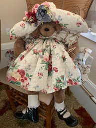 Jill Buysse - Jelly Beans Stuffed Bear In Floral Dress