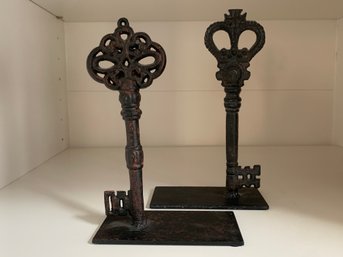 Metal Key Bookends