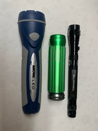 Untested Flashlight Set Of 3