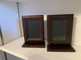 Metal 4'x6' Photo Frames Or Book Ends Heavy Approximately 7'x3'x9'