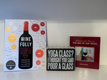 Wine Books Decor