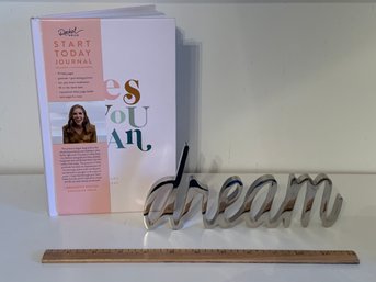 Yes You Can Journal And Silver Tone Dream
