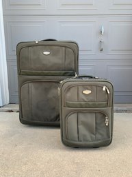 Pair Of Protocol Suitcases Approximately 29x20x10 20x14x8 Inches